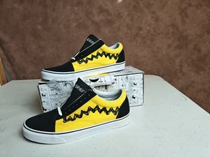 Vans Old Skool x Peanuts Charlie Brown.    Good     Grief Shoes.    Mens 11 - Picture 1 of 5