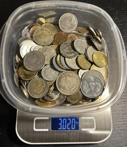Over 3 Pounds Lbs Old Foreign Mixed World Coins & Tokens Lot - Picture 1 of 2