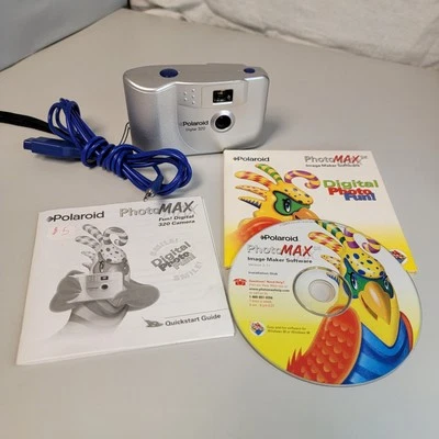 Polaroid PhotoMAX FUN 320 0.1MP Digital Camera & Accessories Works B1 - Image 1 of 4