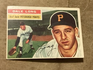 1956 Topps Dale Long (White Back) #56 - Near Mint - Great Corners - No Creases - Picture 1 of 2
