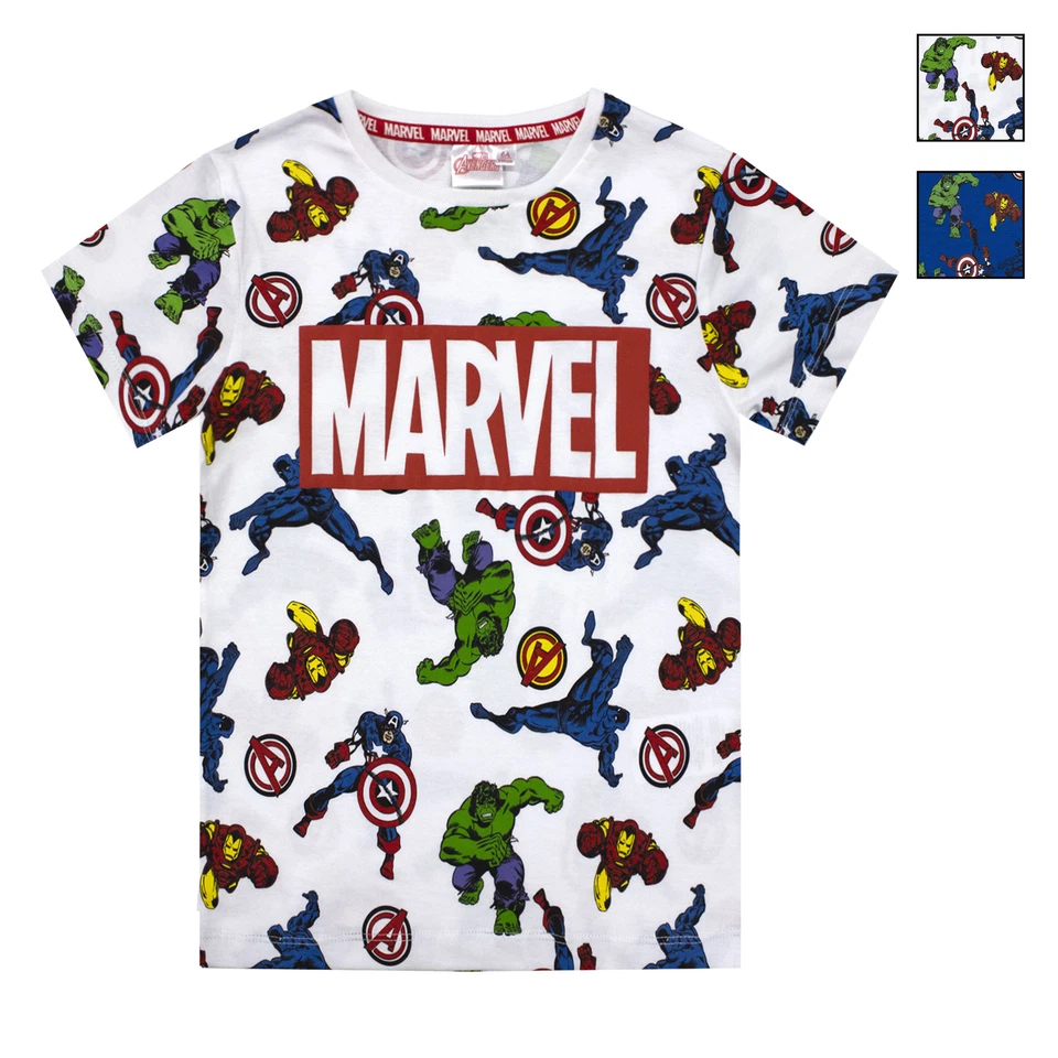 T-shirt Marvel Avengers maglia bambino mezze maniche in cotone 6785 - Imagen 1 de 1