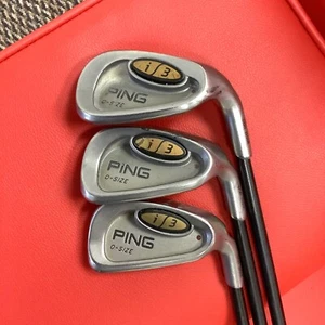 PING i3 O-Size Red Dot Irons Set 7, W, S w/Graphite 350 Series Stiff Shafts - Picture 1 of 6