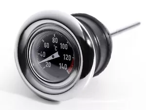 Öltemperatur Mess-Peilstab Celsius Chrom für Harley-Davidson Softail + Sportster - Bild 1 von 4