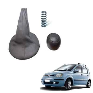 Kit Cuffia Pomello Leva Cambio Adatto per FIAT PANDA (2) 169 2003 - 2011 5 Marce - Picture 1 of 10