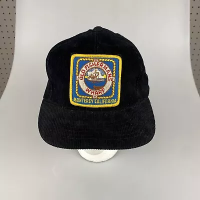 Vintage Corduroy Old Fisherman's Wharf Monterey California Hat - Image 1 of 4