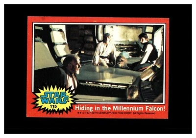 1977 Topps Star Wars #115 Hiding in the Millennium Falcon! - Image 1 of 2