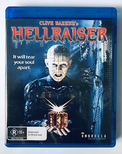 HELLRAISER Clive Barker’s Blu Ray Like New** Rated R18+ Region B Aus Horror