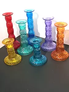 Mai Kaufhaus 7er Set schöne Glas Kerzenhalter - Bild 1 von 6