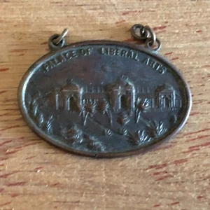 Palace Of Liberal Arts Medal Fob Incomplete Vintage World's Fair or Exposition - Picture 1 of 14