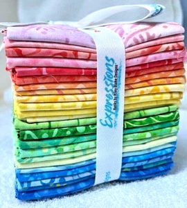 SORBET and SUNDAES Batik Fat Quarter Bundle Quilt Fabric by Riley Blake (24 Pc) - Picture 1 of 4