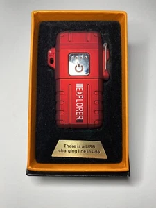 Dual Arc Plasma Electric Lighter USB Rechargeable Flameless Windproof Waterproof - Picture 1 of 5