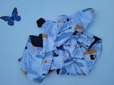 Handmade Be Brave little one" print blanket throws for babies & toddlers 30 x 42 - Image 1 of 4