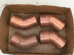 Nibco 1-1/2" FTG x Copper 45 deg Street Elbow *Lot of (4) Fittings* - Picture 1 of 3