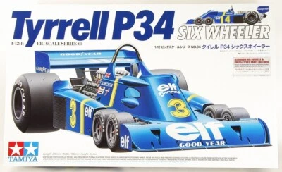 TAMIYA 1/12 Tyrrell P34 SEIS RUEDAS SERIE A GRAN ESCALA Nº36 PIEZAS GRABADAS INCLUIDAS Foto 1 de 4
