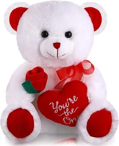 10'' Plush Teddy Bear Stuffed Animal Doll Soft Plushies Toy Valentine's Day Gift - Picture 1 of 7