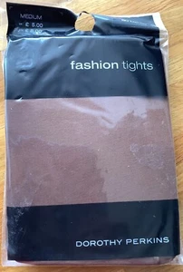 LADIES TAN FASHION TIGHTS 80 DENIER SIZE M BY DOROTHY PERKINS BN - Picture 1 of 2