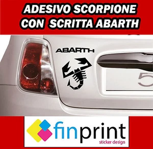 adesivo abarth stickers tuning scorpione auto fiat 500 punto evo - Foto 1 di 1