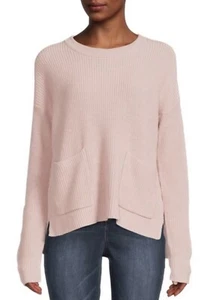 Madewell gerippter Schulterpullover rosa Größe XS NEU - Bild 1 von 11