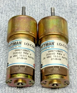 2 PITTMAN LO COG...24VDC...19.5:1 Ratio Gearmotor...GM8712B671...190 RPM@12VDC - Picture 1 of 3