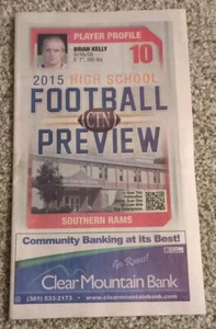 Vista previa de fútbol americano Southern High School 2015 - Oakland Maryland - Garrett Co - Imagen 1 de 2