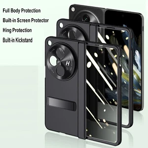 For OnePlus Open Shockproof Built-in Screen Protector Kickstand Hard Case Cover - Picture 1 of 14