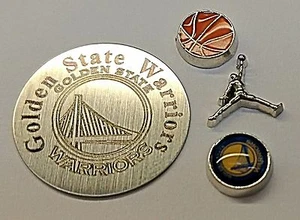 NEW Golden State Warriors Basketball Floating Locket Set - Picture 1 of 5