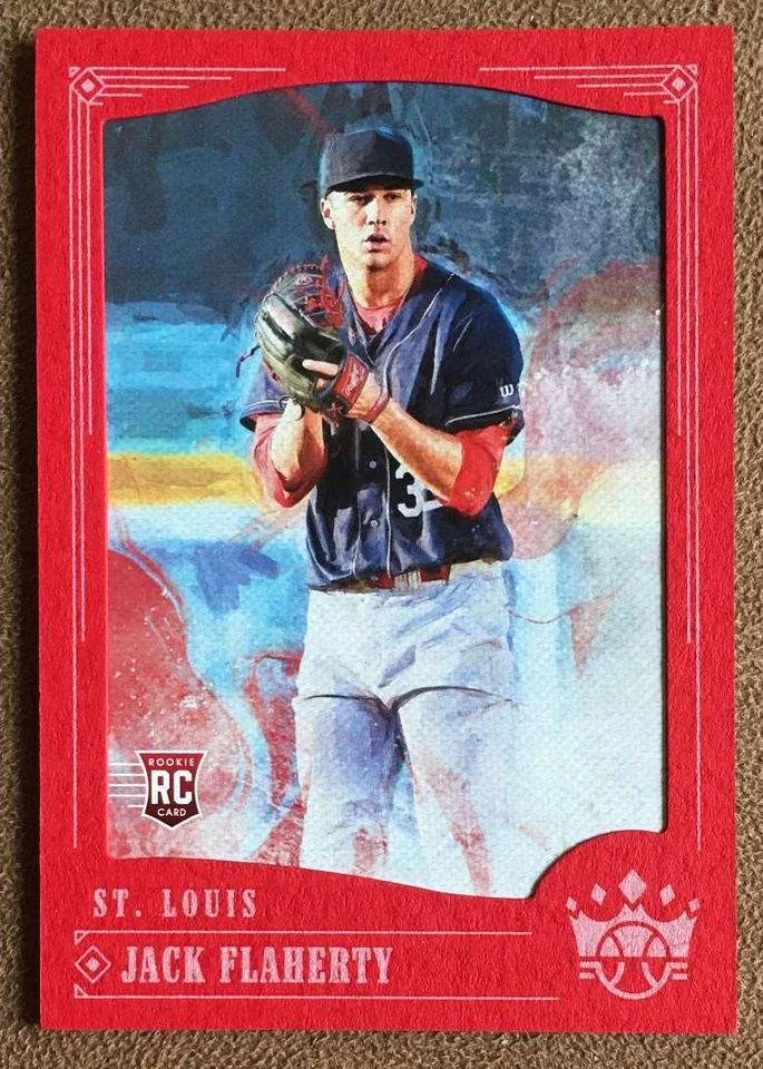 2018 Panini Diamond Kings Red Frame Jack Flaherty Rookie St. Louis Cardinals - Image 1 of 2