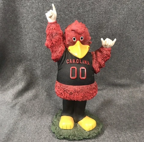 Meico Inc. South Carolina Gamecock USC "Cocky" Statue Office Desktop Garden 14” Cover