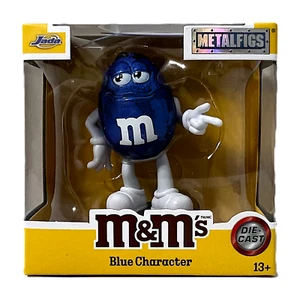M&M's Metalfigs Personaggio Blu 3" Die Cast Figure M&M da Collezione Nuovo con scatola - Foto 1 di 2