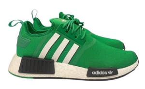 Adidas NMD R1 Men’s Size 10 Running Shoe Green White Black Sneaker Gym Trainer - Picture 1 of 10