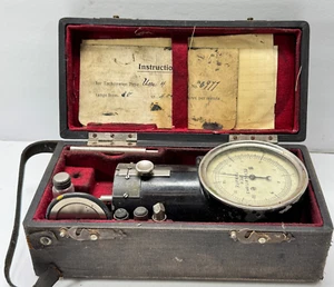 Tachometer 8 X 5 X 2 Diameter Vintage 1934 original case instructions - Picture 1 of 15