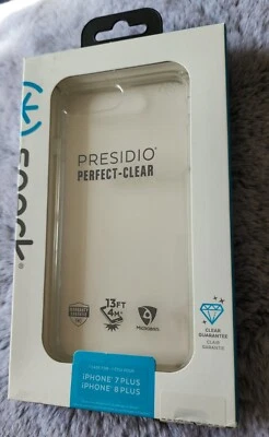 ¡NUEVO! Funda SPECK Presidio PERFECTA-CLARA para Apple iPhone 8 Plus/7 Plus. ENVÍO RÁPIDO Foto 1 de 2