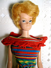 Vintage Mattel 1960s 🌸Blonde Bubble Cut Midge/ Barbie Doll White Lips