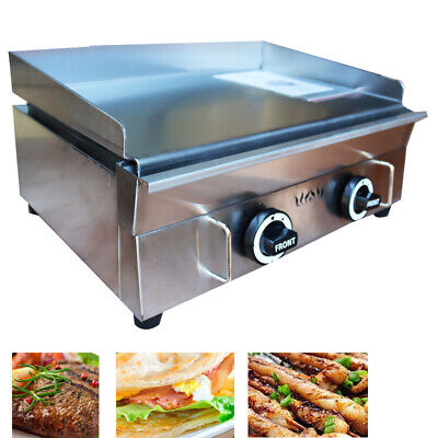 Commercial Countertop Gas Griddle 22 Inch Restaurant Flat Top Grill BBQ 2800PA • 261.16$