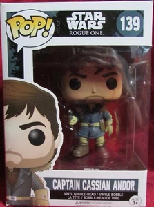 Funko Pop Vinyl Figure - Star Wars Rogue One - Captain Cassian Andor - 139 - NEW - Picture 1 of 4