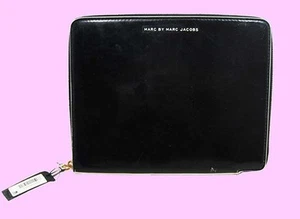 MARC BY Marc Jacobs Patent Leather Black & White Tablet Case Msrp $178.00 - Picture 1 of 8