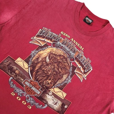 Camisa De Colección Harley Davidson Para Hombres Grande 2003 Sturgis Bike Rally Buffalo Rapid City Foto 1 de 4