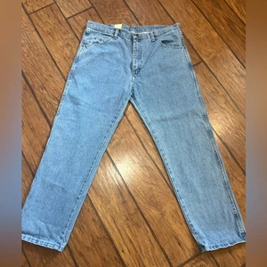 Wrangler Rugged Wear Herrenjeans 38 x 29 blau klassische gerade Passform Baumwolle Denim neu mit Etikett - Bild 1 von 11