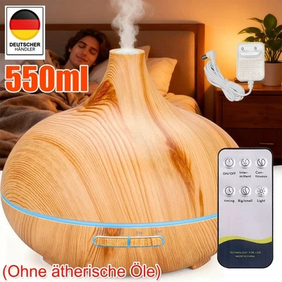 550ML Ultrasonic Humidifier Aroma Diffuser Diffuser Humidifier 7 LED DHL - Image 1 of 4