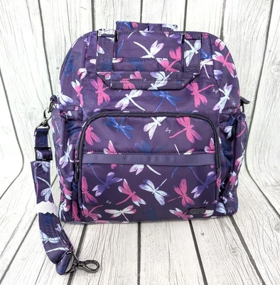 Mochila/bolso convertible Lug Canter púrpura mariposa nuevo Foto 1 de 4