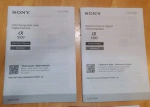 Sony X5100 instruction booklet manual guide English And Spanish With Extra - Picture 1 of 3