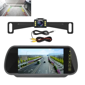 6LED license plate-style reversing camera + 7'' LCD display Suitable for sedans - Picture 1 of 12