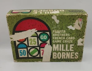 Vintage MILLE BORNES 1964 Parker Brothers French Card Game - Missing One Card - Picture 1 of 6