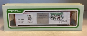 BevBel/Life-Like Christmas Railcar HO Scale Seasons Greetings Presents Snowman - Picture 1 of 9