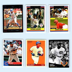 Alfonso Soriano Lot 6 Baseball Cards 2007 Topps Chicago Cubs Set Collection MLB - Picture 1 of 8