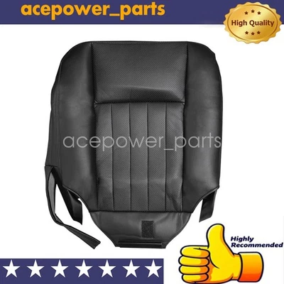 For 2003-2006 Lincoln Navigator Passenger Bottom PERF Leather Seat Cover Black Foto 1 de 4