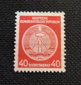 DDR DDR - Dienstmarke - 40 Pfennig - orange (1950er Jahre) Dienstmarke - Bild 1 von 3