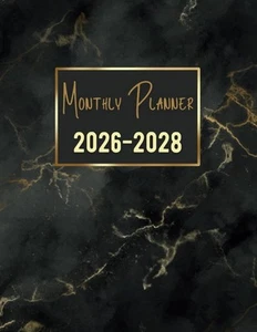 2026-2028 Monatsplaner 3 Jahre: 36 Monate, Januar 2026 bis Dezember 2028, 3 Jahre - Bild 1 von 1