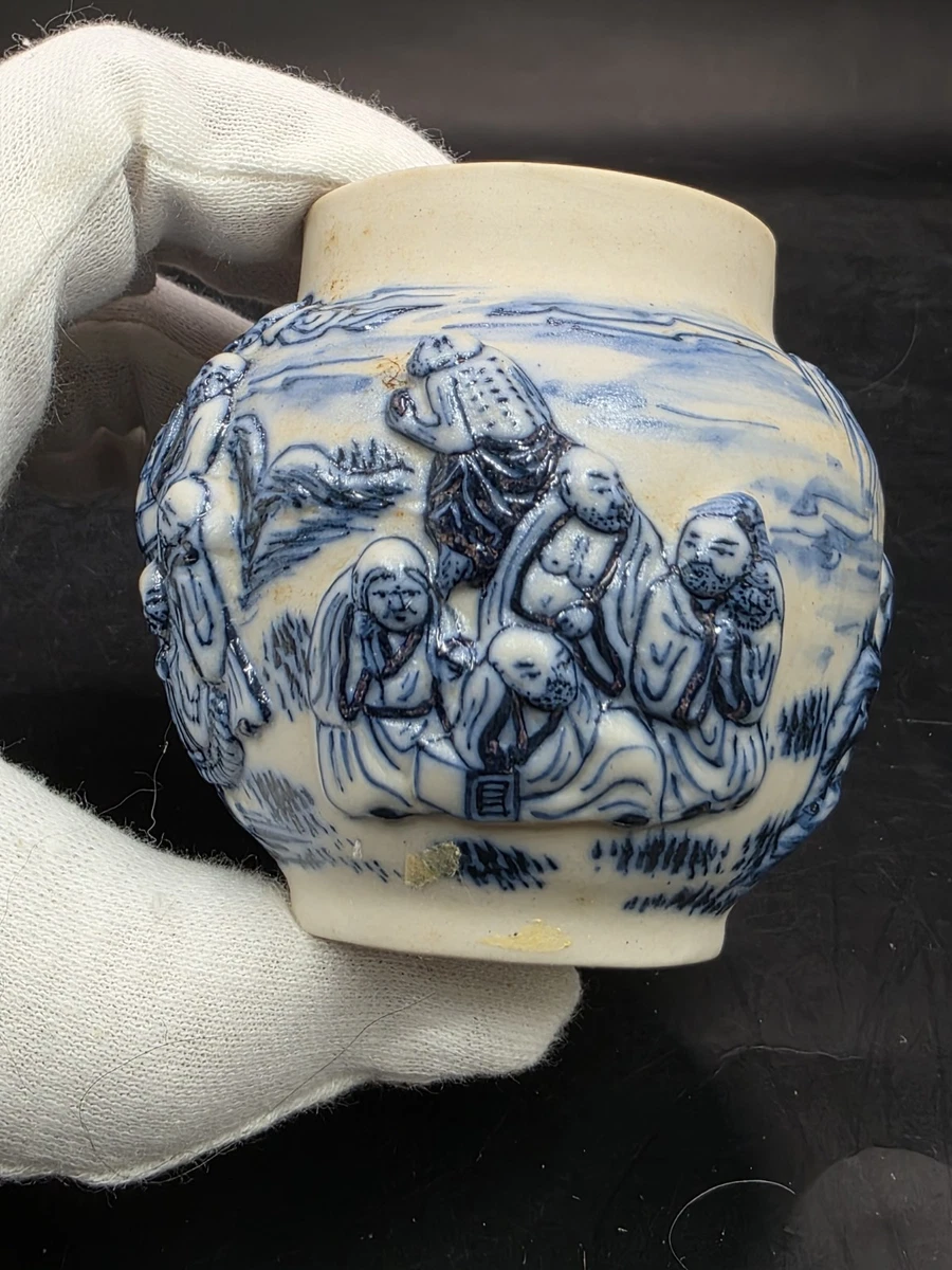 中国清時代染付大缸 中国清時代染付大缸 中国清時代染付大缸