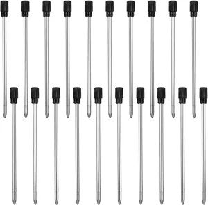 20PCS 2.75in Ballpoint Pen Refills, 1mm Medium Tip Black Ink Refill Replaceable - Picture 1 of 7